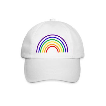 RAINBOW LOVE - Baseballkappe - Weiß/Weiß - Vorne