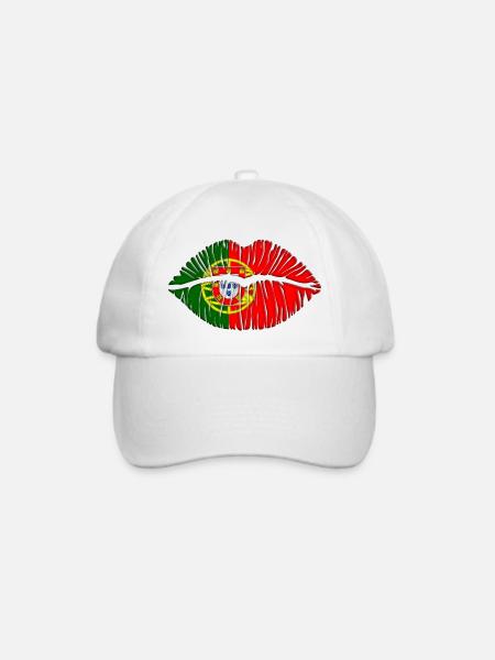 Kuss Portugal - Baseballkappe - Weiß/Weiß