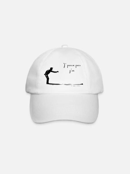 Petanque - Baseballkappe - Weiß/Weiß