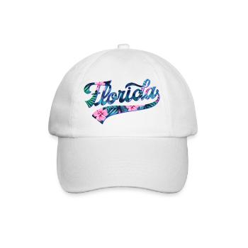 Florida Tropic Swoosh - Baseballkappe - Weiß/Weiß - Vorne