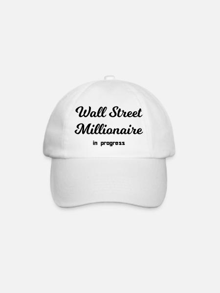 Börse Millionär - Baseballkappe - Weiß/Weiß