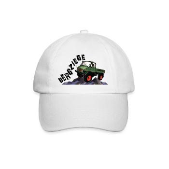 Bergziege - Unimog - Offroad - Oldtimer - Baseballkappe - Weiß/Weiß - Vorne