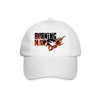 Burning Man - Baseballkappe - Weiß/Weiß - Vorne