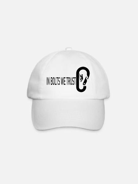 Bouldern Klettern Climbing - Baseballkappe - Weiß/Weiß