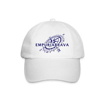Windrose Empuriabrava - Baseballkappe - Weiß/Weiß - Vorne