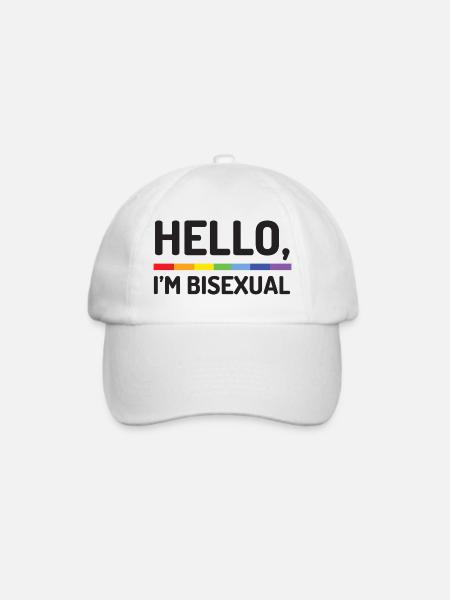 Hallo, ich bin bisexuell - Baseballkappe - Weiß/Weiß