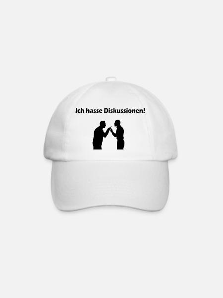 Streit streiten diskutieren - Baseballkappe - Weiß/Weiß