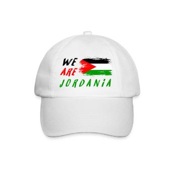 Wir sind Jordanien - Baseballkappe - Weiß/Weiß - Vorne