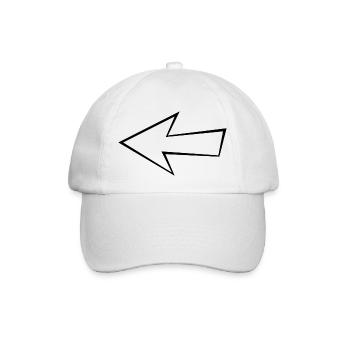 Leerer Pfeil - Baseballkappe - Weiß/Weiß - Vorne