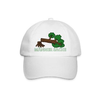 Männer Sache Holzfäller - Baseballkappe - Weiß/Weiß - Vorne
