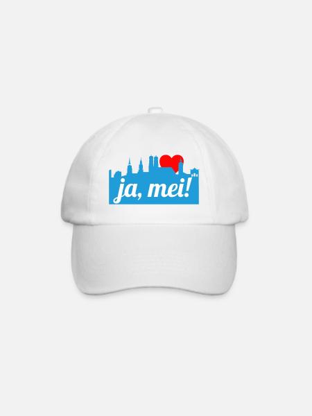 Ja mei! - Baseballkappe - Weiß/Weiß