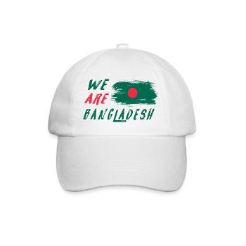 Wir sind Bangladesch - Baseballkappe - Weiß/Weiß - Vorne