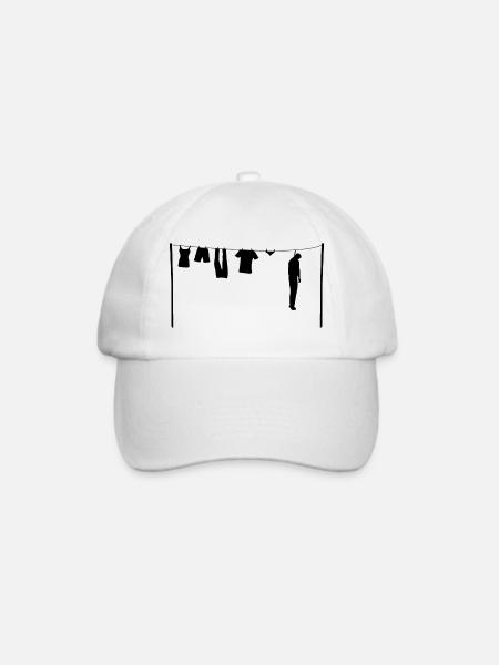 Der Gehängte - Baseballkappe - Weiß/Weiß
