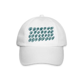 Element Grün - Baseballkappe - Weiß/Weiß - Vorne