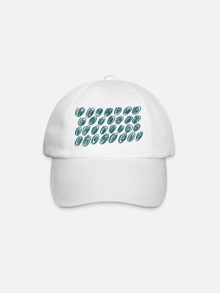 Element Grün - Baseballkappe - Weiß/Weiß