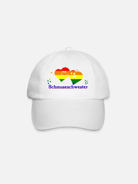 Schmuseschwester - Baseballkappe - Weiß/Weiß