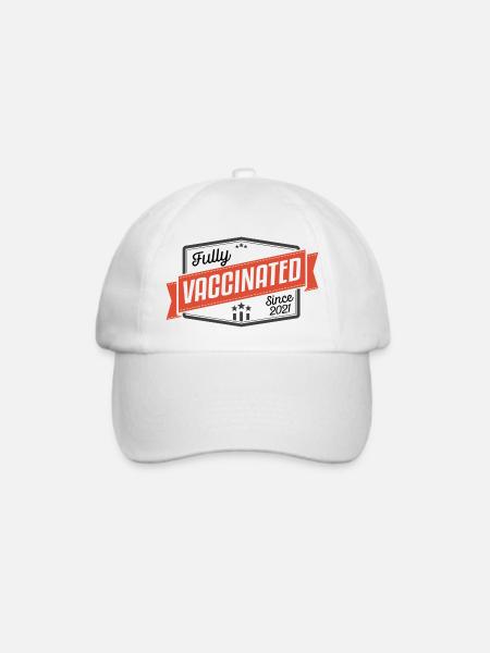 #Vaccinated - Baseballkappe - Weiß/Weiß