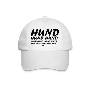 Dog Hund - Baseballkappe - Weiß/Weiß - Vorne