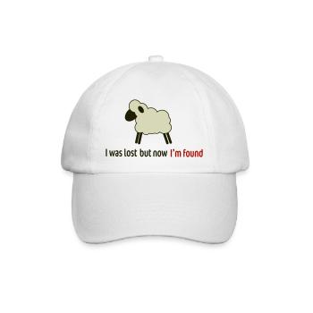 Cute Schaf Sprüche christlich - Baseballkappe - Weiß/Weiß - Vorne