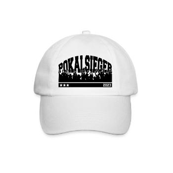Pokalsieger 2023 - So sehen Sieger aus - Baseballkappe - Weiß/Weiß - Vorne