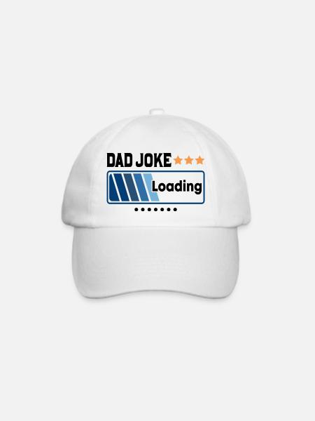 Dad Joke Loading... - Baseballkappe - Weiß/Weiß