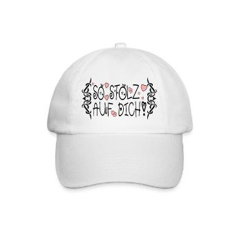 SO STOLZ AUF DICH - Baseballkappe - Weiß/Weiß - Vorne