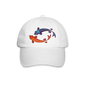 Meerestiere - Baseballkappe - Weiß/Weiß - Vorne