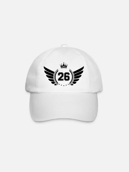 wappen 26 - Baseballkappe - Weiß/Weiß