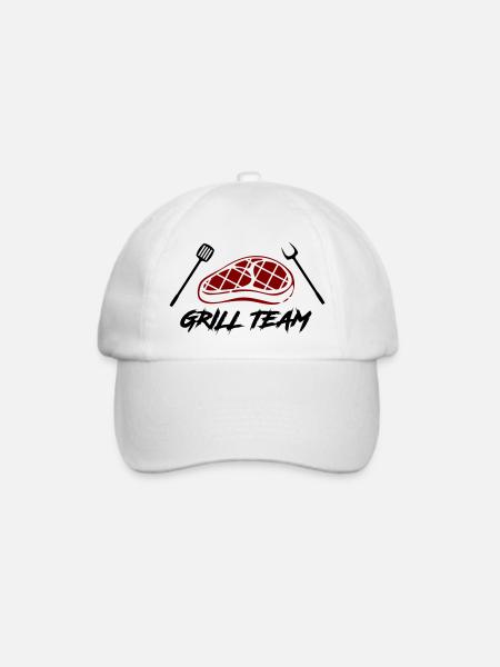 grill team - Baseballkappe - Weiß/Weiß