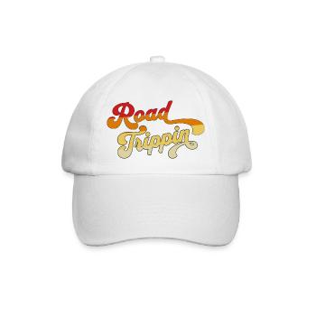 Road Trippin Retro Style - Baseballkappe - Weiß/Weiß - Vorne