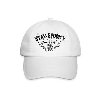 stay spooky - Baseballkappe - Weiß/Weiß - Vorne