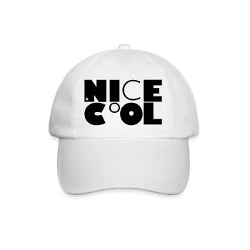 NICE&CoOL - Baseballkappe - Weiß/Weiß - Vorne