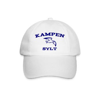 Sylt - Nordsee - Deutschland - Kampen - Insel - Baseballkappe - Weiß/Weiß - Vorne