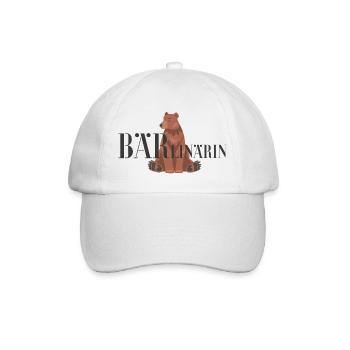 Bär Logo Illustration - Baseballkappe - Weiß/Weiß - Vorne