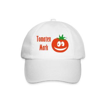 Tomaten Mark - Baseballkappe - Weiß/Weiß - Vorne