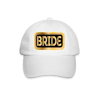 BRAUT GESCHENKE HOCHZEIT VERLOBUNG - Baseballkappe - Weiß/Weiß - Vorne