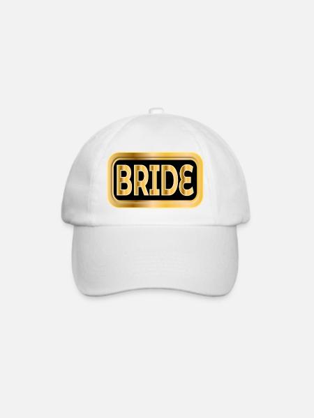 BRAUT GESCHENKE HOCHZEIT VERLOBUNG - Baseballkappe - Weiß/Weiß