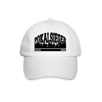 Pokalsieger 2024 - So sehen Sieger aus - Baseballkappe - Weiß/Weiß - Vorne