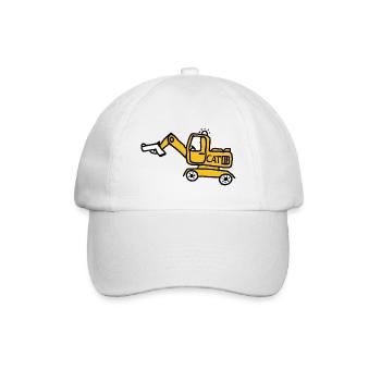 Baugefahr - Baseballkappe - Weiß/Weiß - Vorne