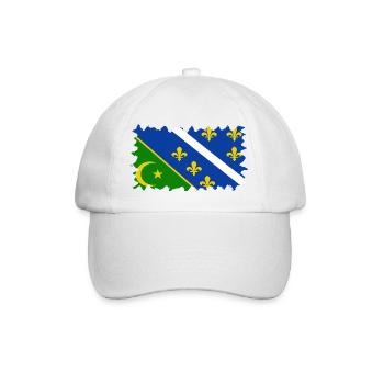 Bosnien in der Herzegowina Europa Sarajavo Flagge Mostar - Baseballkappe - Weiß/Weiß - Vorne