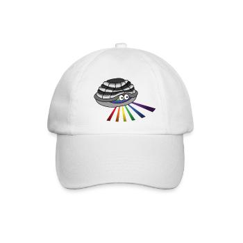 Schildkröt*innen hidden glow queer - Baseballkappe - Weiß/Weiß - Vorne