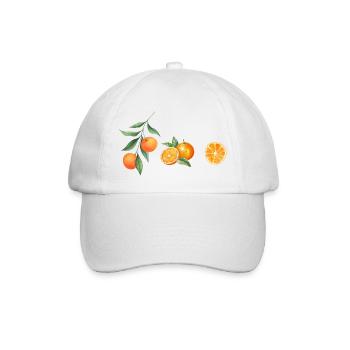 orange orange orange - Baseballkappe - Weiß/Weiß - Vorne
