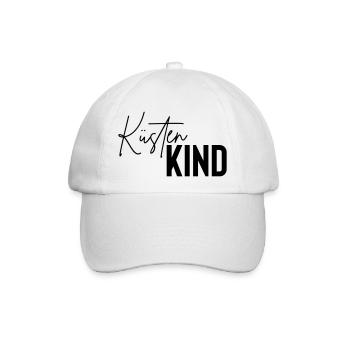 kuestenkind, Küstenkind, Küste, Kinder - Baseballkappe - Weiß/Weiß - Vorne