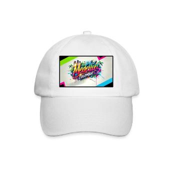 Medellin Kolumbien Graffiti Design - Baseballkappe - Weiß/Weiß - Vorne