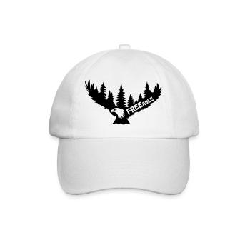 FREEagle - Fliegender Adler [Schwarz] - Baseballkappe - Weiß/Weiß - Vorne