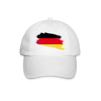 Deutschland - Baseballkappe - Weiß/Weiß - Vorne