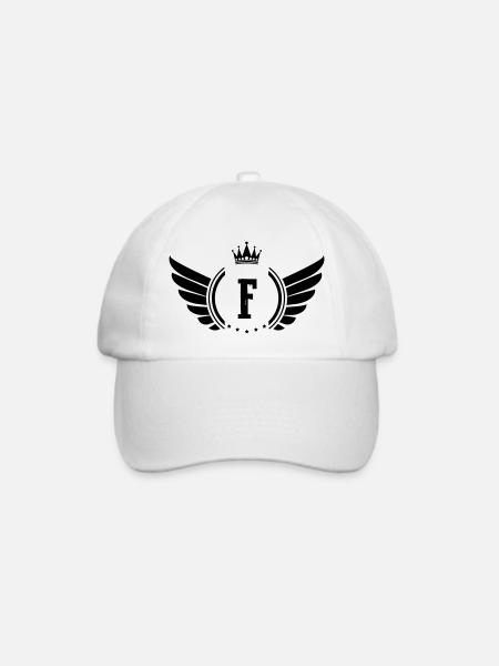 wappen f - Baseballkappe - Weiß/Weiß
