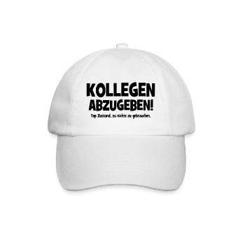 Kollegen abzugeben! Top Zustand, zu nichts zu gebr - Baseballkappe - Weiß/Weiß - Vorne