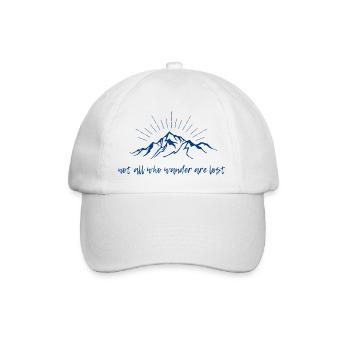 Not all who wander are lost - Baseballkappe - Weiß/Weiß - Vorne