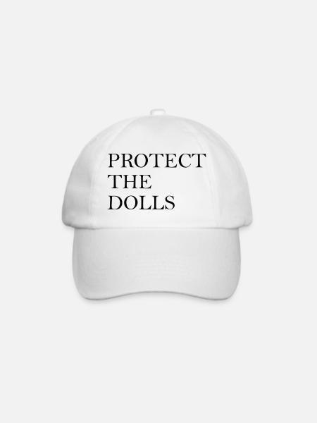 PROTECT THE DOLLS - Pride - Baseballkappe - Weiß/Weiß
